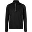 Men's Sports Shirt Half-Zip - Langarm-Shirt mit Reißverschluss für Sport und Freizeit [Gr. S] (black) (Art.-Nr. CA092919)