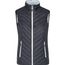 Ladies' Lightweight Vest - Leichte Wendeweste mit sorona®AURA Wattierung (nachwachsender, pflanzlicher Rohstoff) [Gr. L] (black/silver) (Art.-Nr. CA093573)