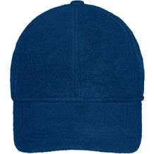 6 Panel Fleece Cap with Earflaps - Wärmendes Fleece-Cap mit ausklappbarem Ohrenschutz (blau) (Art.-Nr. CA094250)