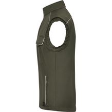 Workwear Softshell Vest - SOLID - - Professionelle Softshellweste im cleanen Look mit hochwertigen Details [Gr. XS] (braun / grün / oliv) (Art.-Nr. CA094472)