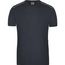 Men's Workwear T-Shirt - Strapazierfähiges und pflegeleichtes T-shirt mit Kontrastpaspel [Gr. 3XL] (carbon) (Art.-Nr. CA095484)