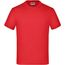 Junior Basic-T - Kinder Komfort-T-Shirt aus hochwertigem Single Jersey [Gr. S] (tomato) (Art.-Nr. CA095977)