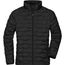 Men's Modern Padded Jacket - Leichte, modische Steppjacke aus recyceltem Polyester [Gr. 3XL] (black-matt) (Art.-Nr. CA096156)