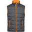 Men's Padded Light Weight Vest - Steppweste mit wärmender Thinsulate3M-Wattierung [Gr. XXL] (carbon/orange) (Art.-Nr. CA097157)