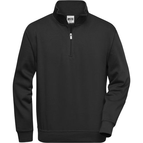 Workwear Half Zip Sweat - Sweatshirt mit Stehkragen und Reißverschluss [Gr. XL] (Art.-Nr. CA098077) - Strapazierfähige pflegeleichte Baumwoll...