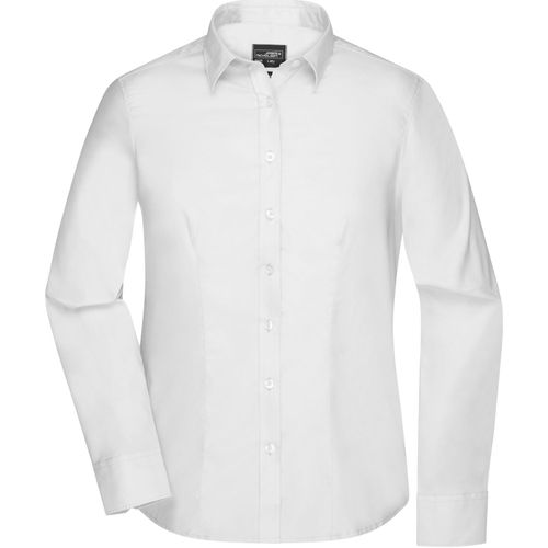 Ladies' Shirt Longsleeve Micro-Twill - Klassisches Shirt in pflegeleichter Baumwollqualität [Gr. XXL] (Art.-Nr. CA098556) - Bügelfreie Mikro-Twill Qualität m...