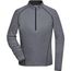 Ladies' Sports Shirt Longsleeve - Langarm Funktionsshirt für Fitness und Sport [Gr. XXL] (black-melange/black) (Art.-Nr. CA099307)