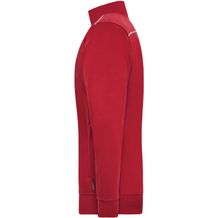 Men's Workwear Sweat-Jacket - SOLID - - Sweat-Jacke mit Stehkragen und Kontrastpaspel [Gr. 4XL] (Art.-Nr. CA101193)