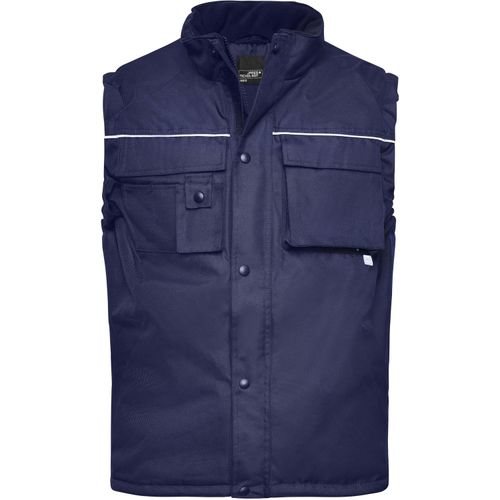 Workwear Vest - Robuste, wattierte Weste [Gr. L] (Art.-Nr. CA102295) - Wind-, wasser- und schmutzabweisend...
