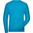 Men's BIO Stretch-Longsleeve Work - Langarm Shirt aus weichem Elastic-Single-Jersey [Gr. S] (Turquoise) (Art.-Nr. CA102843)