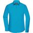 Ladies' Shirt Longsleeve Poplin - Klassisches Shirt aus pflegeleichtem Mischgewebe [Gr. L] (Turquoise) (Art.-Nr. CA102894)