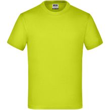 Junior Basic-T - Kinder Komfort-T-Shirt aus hochwertigem Single Jersey [Gr. L] (acid-yellow) (Art.-Nr. CA104330)