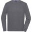 Men's Round-Neck Pullover - Klassischer Baumwoll-Pullover [Gr. L] (grey-heather) (Art.-Nr. CA105798)