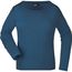 Ladies' Shirt Long-Sleeved Medium - Langarm T-Shirt aus Single Jersey [Gr. M] (petrol) (Art.-Nr. CA106831)