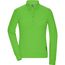 Ladies' Workwear-Longsleeve Polo - Strapazierfähiges und pflegeleichtes Langarm Polo [Gr. S] (lime-green) (Art.-Nr. CA107121)