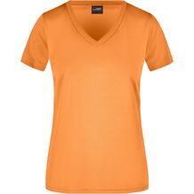 Ladies' Active-V - Funktions T-Shirt für Freizeit und Sport [Gr. S] (orange) (Art.-Nr. CA107328)