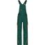 Workwear Pants with Bib - Funktionelle Latzhose im sportlichen Look mit hochwertigen Details [Gr. 58] (dark-green/orange) (Art.-Nr. CA107522)