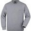 Men's Round Sweat Pocket - Klassisches Sweatshirt mit Brusttasche [Gr. S] (grey-heather) (Art.-Nr. CA107608)