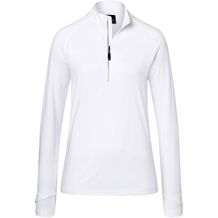 Ladies' Sports Shirt Half-Zip - Langarm-Shirt mit Reißverschluss für Sport und Freizeit [Gr. M] (white) (Art.-Nr. CA107838)
