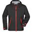 Men's Outdoor Jacket - Ultraleichte Softshelljacke für extreme Wetterbedingungen [Gr. 3XL] (black/red) (Art.-Nr. CA107958)