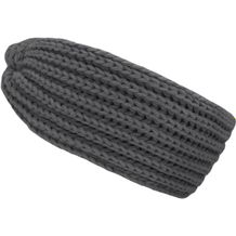 Knitted Headband - Extrabreites Stirnband (Grau) (Art.-Nr. CA108207)