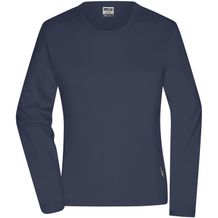 Ladies' Workwear-Longsleeve-T - Strapazierfähiges und pflegeleichtes Langarm Shirt [Gr. 3XL] (navy) (Art.-Nr. CA108526)