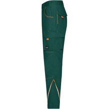 Workwear Pants - Funktionelle Hose im sportlichen Look mit hochwertigen Details (dark-green / orange) (Art.-Nr. CA109434)