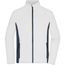Men's Stretchfleece Jacket - Bequeme, elastische Stretchfleece Jacke im sportlichen Look für Arbeit, Sport und Lifestyle [Gr. XL] (white/carbon) (Art.-Nr. CA110005)