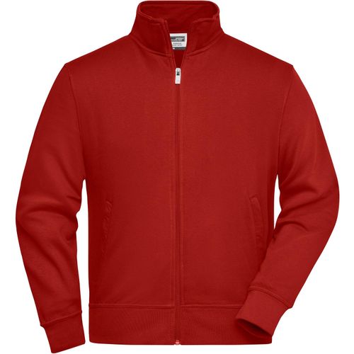 Workwear Sweat Jacket - Sweatjacke mit Stehkragen und Reißverschluss [Gr. 5XL] (Art.-Nr. CA110183) - Strapazierfähige pflegeleichte Baumwoll...