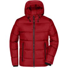 Men's Padded Jacket - Gesteppte Winterjacke aus recyceltem Polyester mit sorona®AURA Wattierung [Gr. S] (red/black) (Art.-Nr. CA110369)