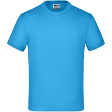 Junior Basic-T - Kinder Komfort-T-Shirt aus hochwertigem Single Jersey [Gr. XS] (aqua) (Art.-Nr. CA111678)
