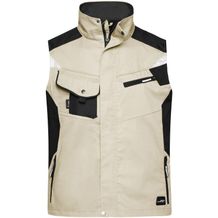 Workwear Vest - Professionelle Weste mit hochwertiger Ausstattung [Gr. L] (stone/black) (Art.-Nr. CA111780)