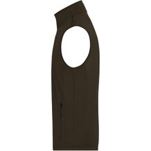 Men's Softshell Vest - Klassische Softshellweste im sportlichen Design aus recyceltem Polyester (Brown) (Art.-Nr. CA111794)