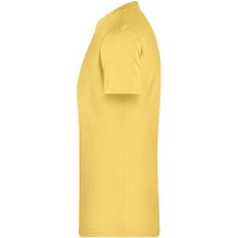 Men's Basic-T - Herren T-Shirt in klassischer Form (light-yellow) (Art.-Nr. CA112244)