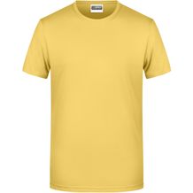 Men's Basic-T - Herren T-Shirt in klassischer Form [Gr. 3XL] (light-yellow) (Art.-Nr. CA112244)