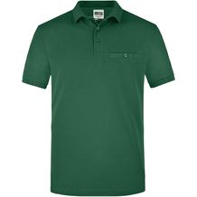 Men´s Workwear Polo Pocket - Pflegeleichtes und strapazierfähiges Polo mit Brusttasche [Gr. M] (dark-green) (Art.-Nr. CA112333)