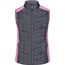 Ladies' Knitted Hybrid Vest - Weste im stylischen Materialmix [Gr. XXL] (pink-melange/anthracite-melange) (Art.-Nr. CA112787)
