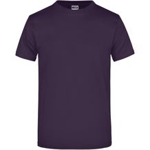 Round-T Heavy (180g/m²) - Komfort-T-Shirt aus strapazierfähigem Single Jersey [Gr. 4XL] (aubergine) (Art.-Nr. CA112793)