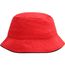 Fisherman Piping Hat - Trendiger Hut aus weicher Baumwolle [Gr. S/M] (red/black) (Art.-Nr. CA113002)