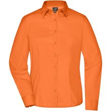 Ladies' Business Shirt Long-Sleeved - Klassisches Shirt aus strapazierfähigem Mischgewebe [Gr. XXL] (orange) (Art.-Nr. CA113618)