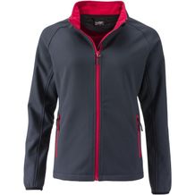 Ladies' Promo Softshell Jacket - Softshelljacke für Promotion und Freizeit [Gr. XXL] (iron-grey/red) (Art.-Nr. CA113822)