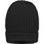 Warm Knitted Cap - Wärmende Strick-Mütze mit Thinsulate Futter (black) (Art.-Nr. CA114319)