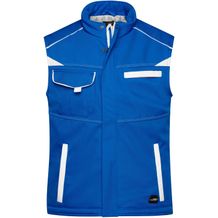 Workwear Softshell Padded Vest - Funktionelle Softshellweste mit warmem Innenfutter [Gr. 6XL] (royal/white) (Art.-Nr. CA114370)