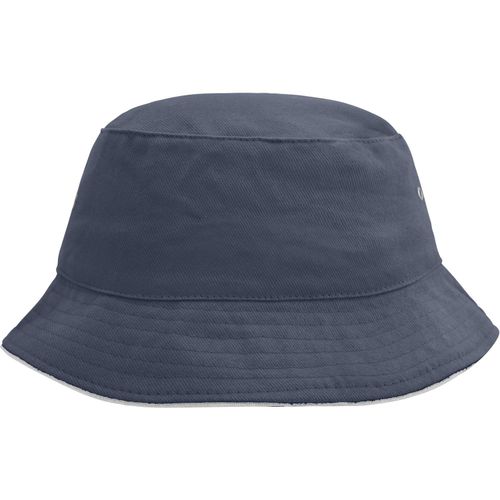 Fisherman Piping Hat - Trendiger Hut aus weicher Baumwolle [Gr. S/M] (Art.-Nr. CA114841) - Paspel an Krempe teilweise kontrastfarbi...