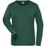 Ladies' BIO Stretch-Longsleeve Work - Langarm Shirt aus weichem Elastic-Single-Jersey [Gr. 4XL] (dark-green) (Art.-Nr. CA114842)