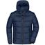 Men's Padded Jacket - Gesteppte Winterjacke aus recyceltem Polyester mit sorona®AURA Wattierung [Gr. L] (navy/electric-blue) (Art.-Nr. CA115133)