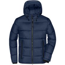 Men's Padded Jacket - Gesteppte Winterjacke aus recyceltem Polyester mit sorona®AURA Wattierung [Gr. L] (navy/electric-blue) (Art.-Nr. CA115133)