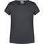 Girls' Basic-T - T-Shirt für Kinder in klassischer Form [Gr. L] (graphite) (Art.-Nr. CA115469)