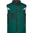 Workwear Softshell Vest - Professionelle Softshellweste mit hochwertiger Ausstattung [Gr. 6XL] (dark-green/black) (Art.-Nr. CA115915)