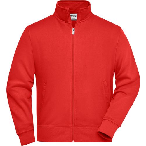 Workwear Sweat Jacket - Sweatjacke mit Stehkragen und Reißverschluss [Gr. 6XL] (Art.-Nr. CA116108) - Strapazierfähige pflegeleichte Baumwoll...